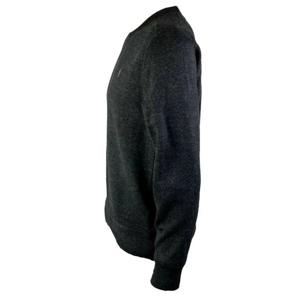 Polo Ralph Lauren Men’s Small Black Crew Fleece Pullover Sweatshirt Sweater NEW - Picture 2 of 7